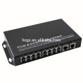 Top selling 20~120KM 8E1+8Channel Telephone Phone Converter